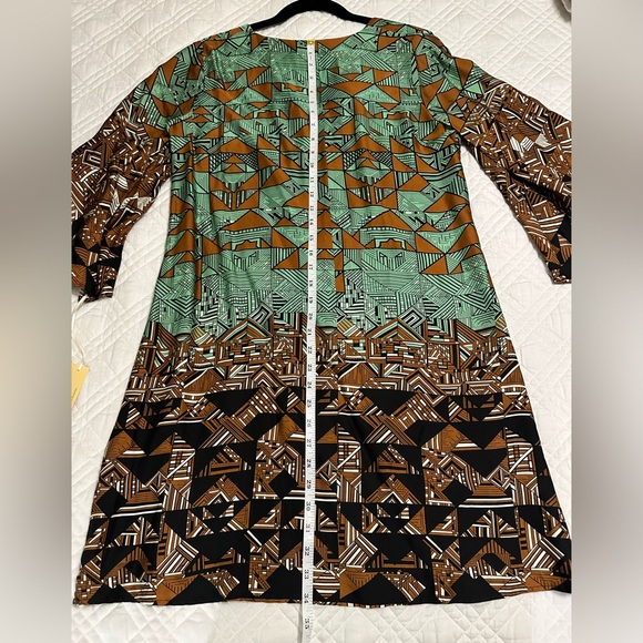 NWT Uncle Frank Retro Print Shift Dress Small 100% Cotton Made in USA - Picture 7 of 13